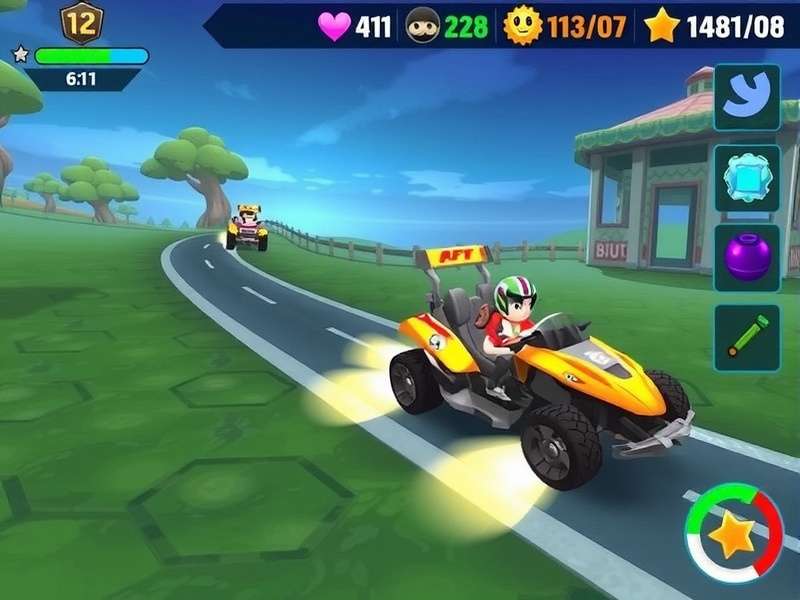 Shimmering Sprint Saga gameplay screenshot